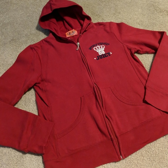 Juicy Couture Zip up Hoodie- Size M - Picture 4 of 5